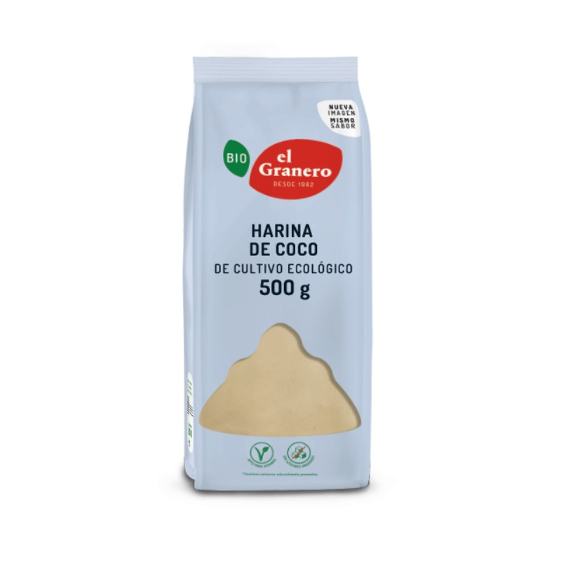 Harina coco sin gluten 500gr bio el granero