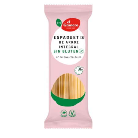 Espaguetis de arroz integral 500g bio el granero