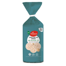 Tortitas de arroz sin gluten 115g bio el granero