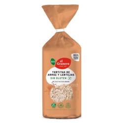 Tortas de arroz y lentejas bio  el granero