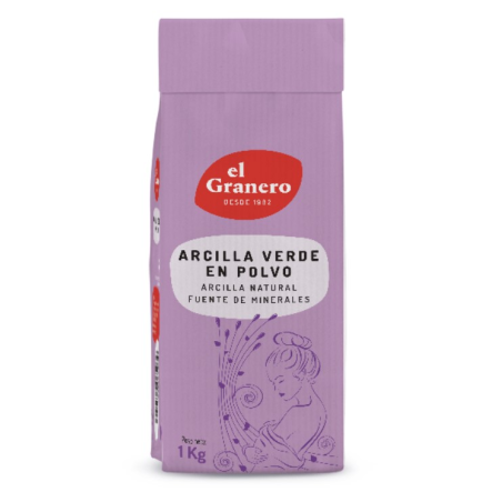 Arcilla verde en polvo 1 kg bio el granero