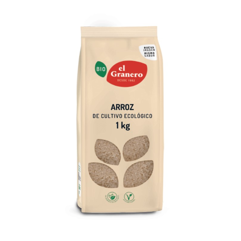 Arroz blanco redondo 1kg bio el granero