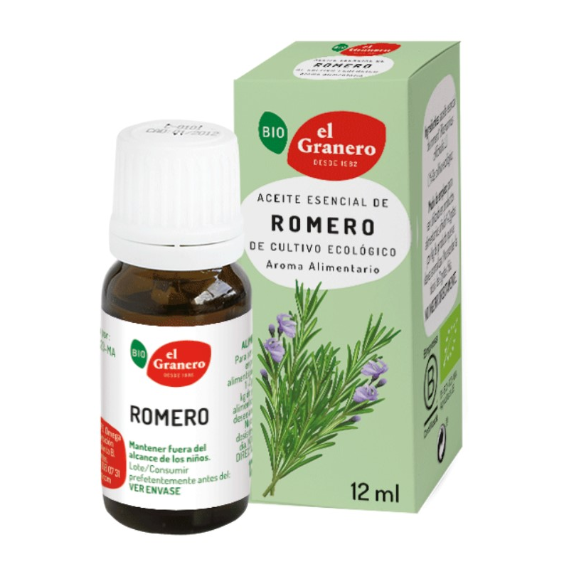 Aceite esencial de romero BIO 12 ml, El Granero