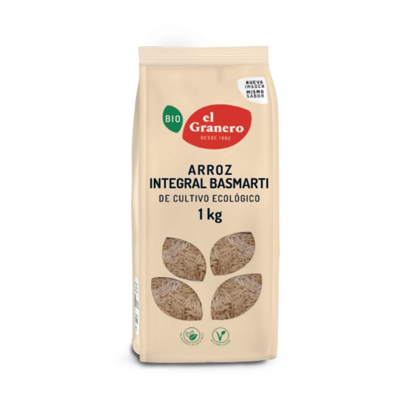 Arroz integral basmati 1kg bio el granero