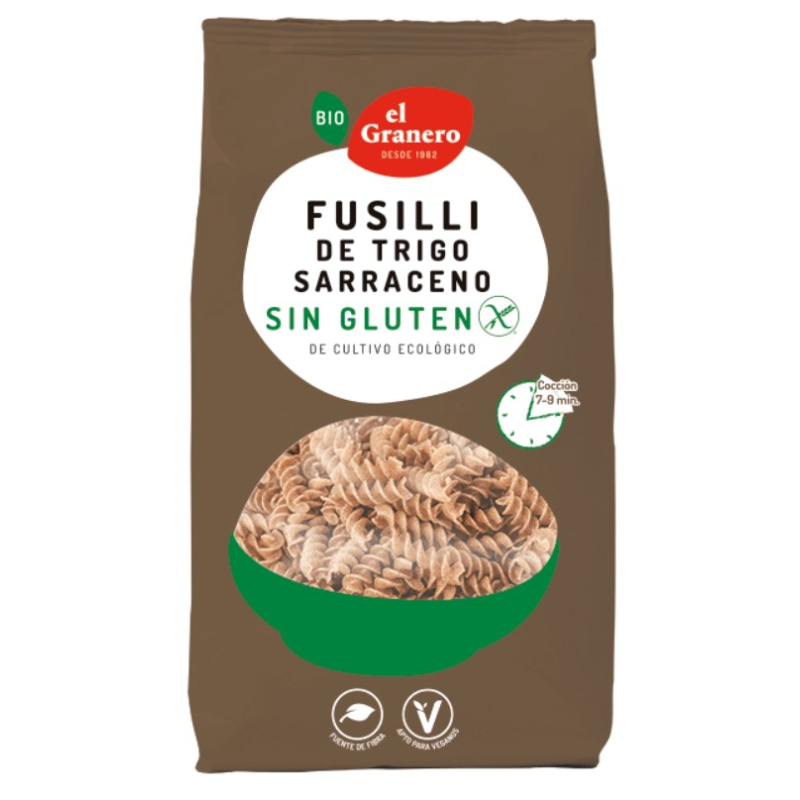 Fusilli de trigo sarraceno 500g bio el granero