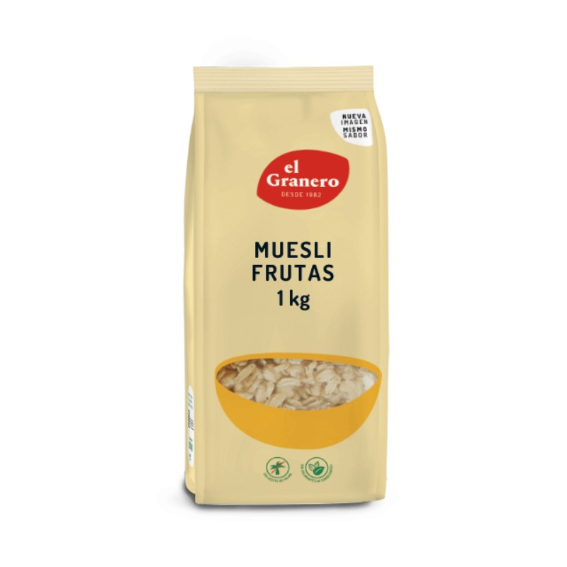 Muesli frutas 1kg bio el granero