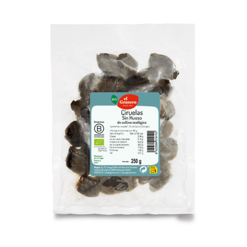Ciruelas sin hueso 250gr bio e.g