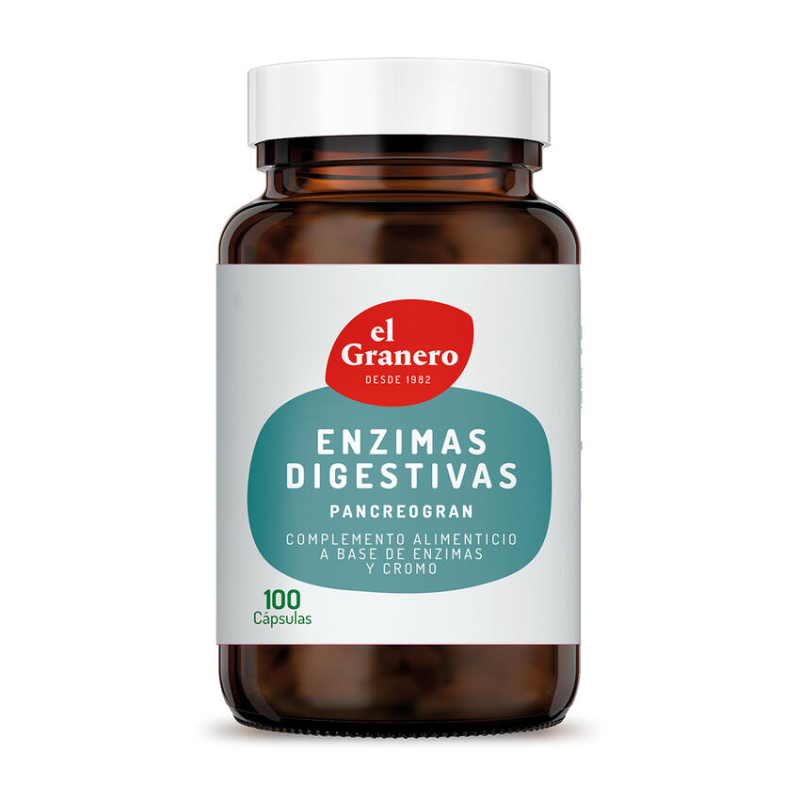 Enzimas digestivas pancreogran 100caps el granero