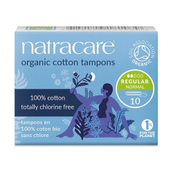 Tampon regular sin aplicador 10 unidades natracare