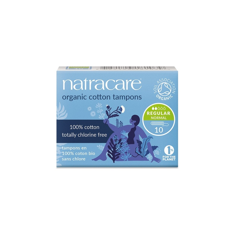 Tampon regular sin aplicador 10 unidades natracare