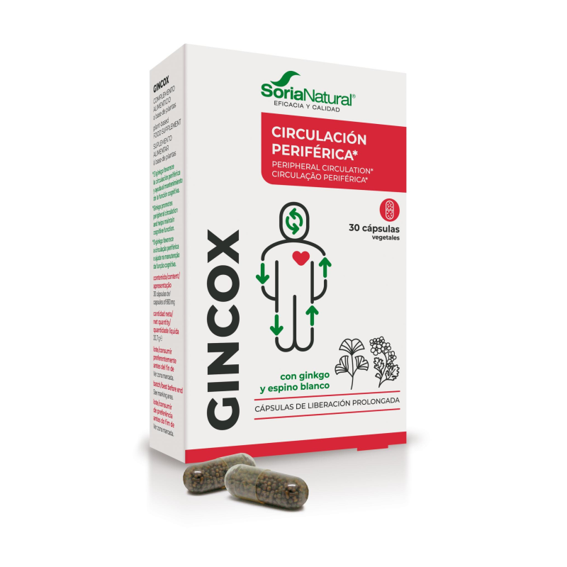 Gincox soria natural 30 capsulas