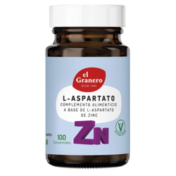 L-aspartato de zinc 100 comp 360 mg el granero