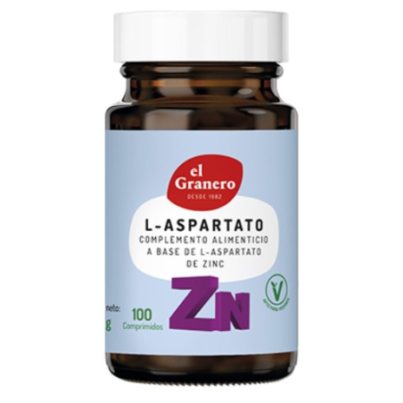 L-aspartato de zinc 100 comp 360 mg el granero