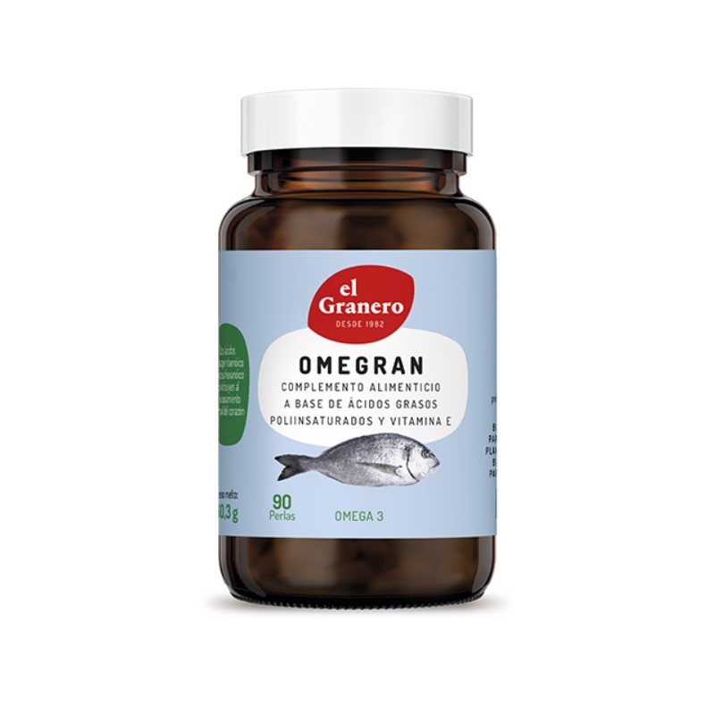 Omega 3 (omegran plus), 90 per. 670 mg el granero