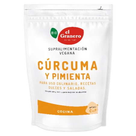 Curcuma y pimienta 200gr bio el granero