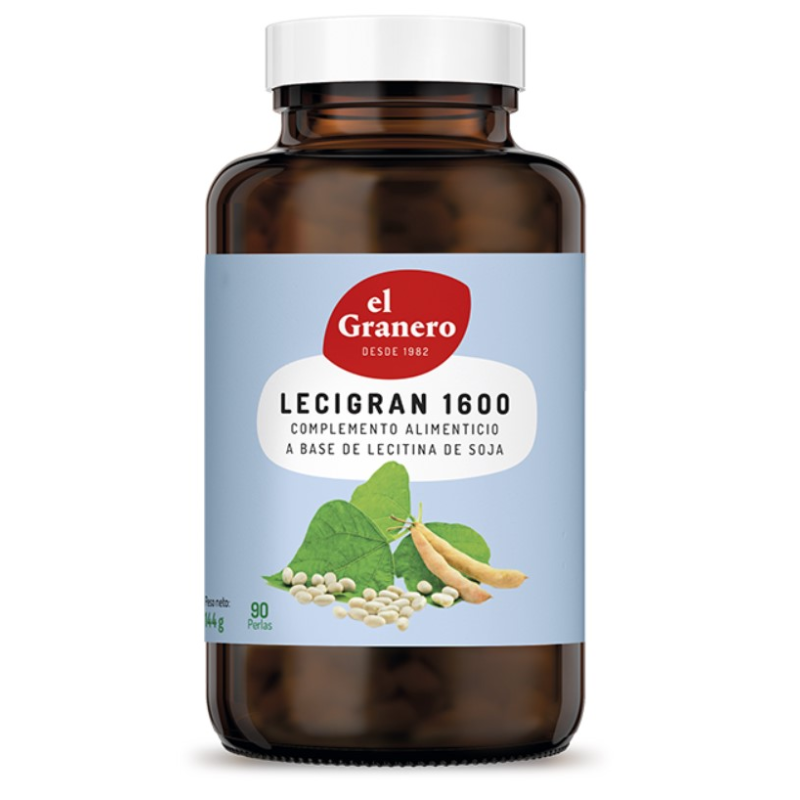 Lecigran 1600mg(lecitina de soja) 90per el granero