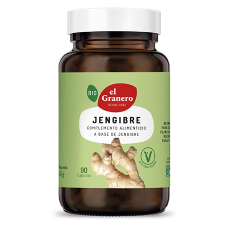 Jengibre bio 90cap 500mg el granero