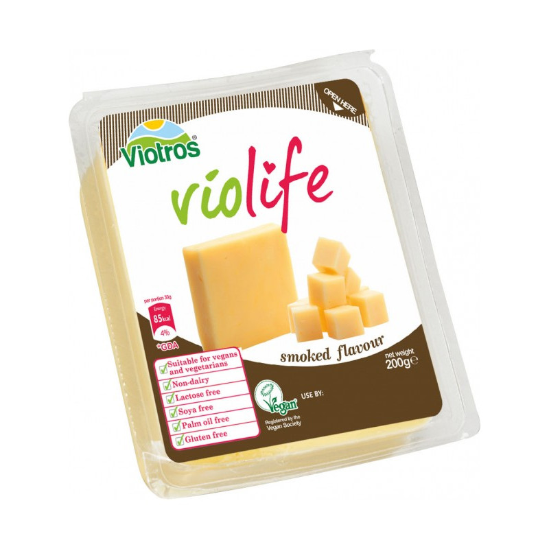 Queso ahumado bloque 400gr violife granero