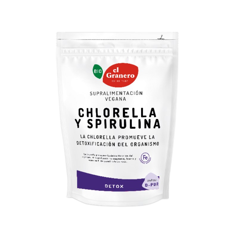 D-pur (chlorella y spirulina) bio 200gr el granero
