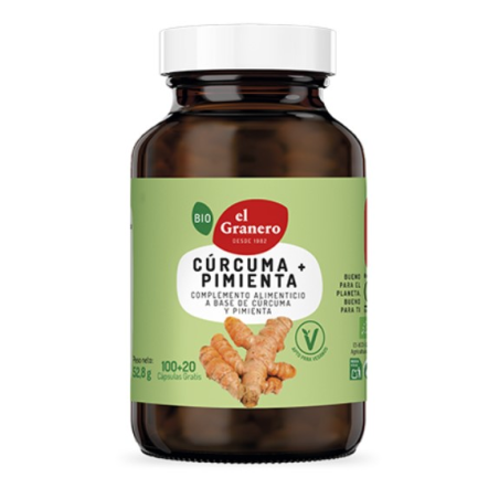 Curcuma+pimienta 120c bio gran