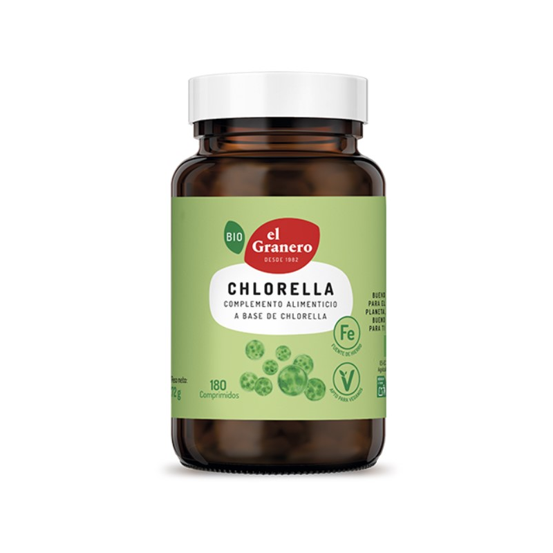 Chlorella bio 180com 400mg el granero