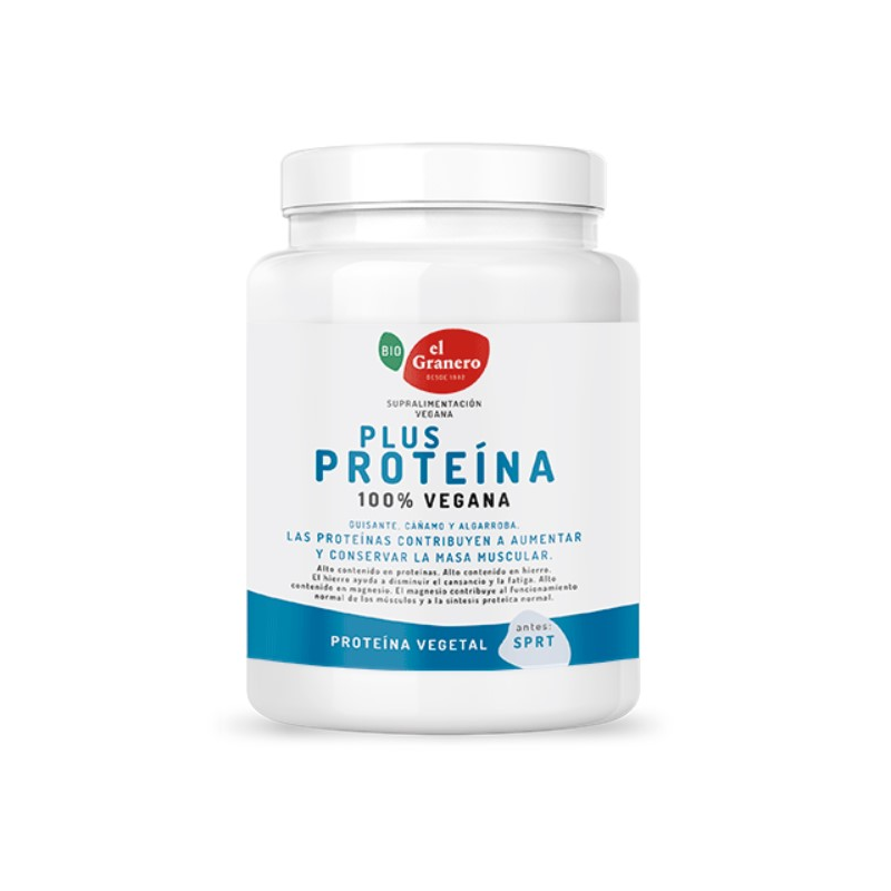 Plus proteina 100% vegana 600g bio el granero