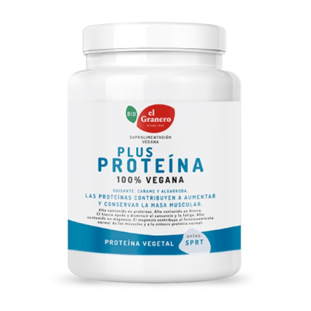 Plus proteina 100% vegana 600g bio el granero