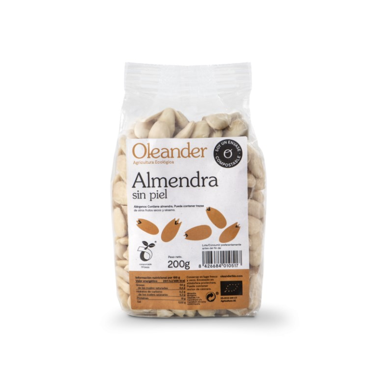 Almendra sin piel oleander 200 g