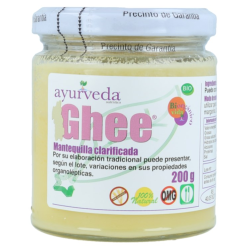 Ghee mantequilla clarificada bio ayurveda 200 g