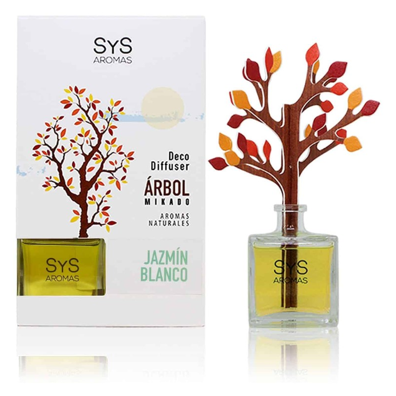 Ambientador difusor arbol jazmin blanco sys 90 ml
