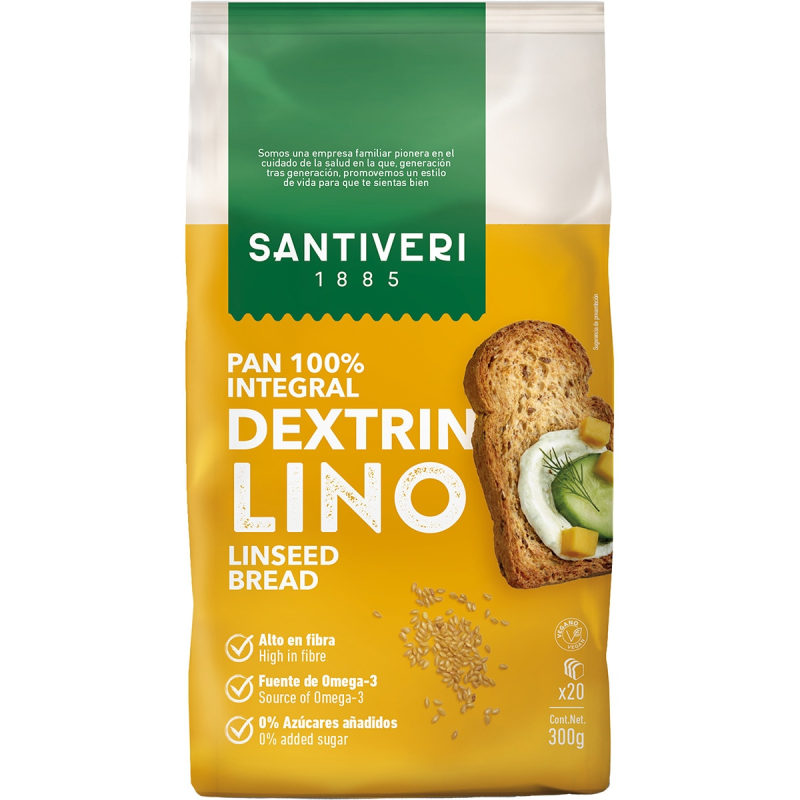 Pan dextrin lino 300g santiveri