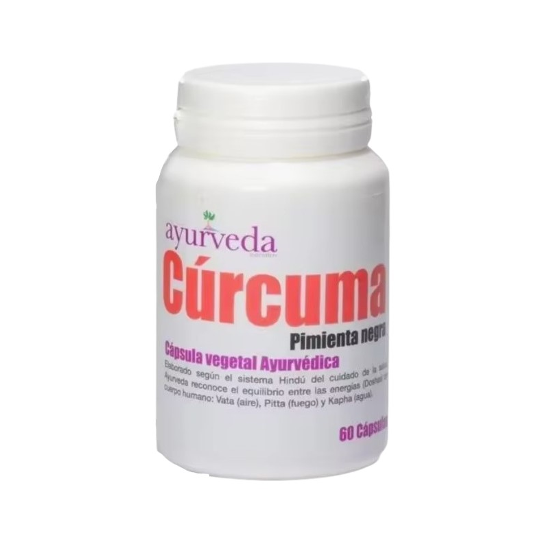 Curcuma + pimienta negra ayurveda 60 cap