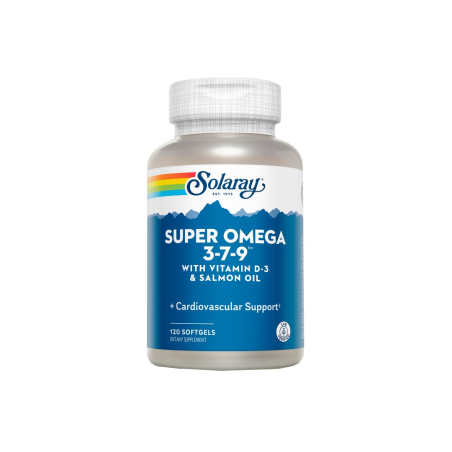 Super omega 379 + d3 solaray 120 perlas