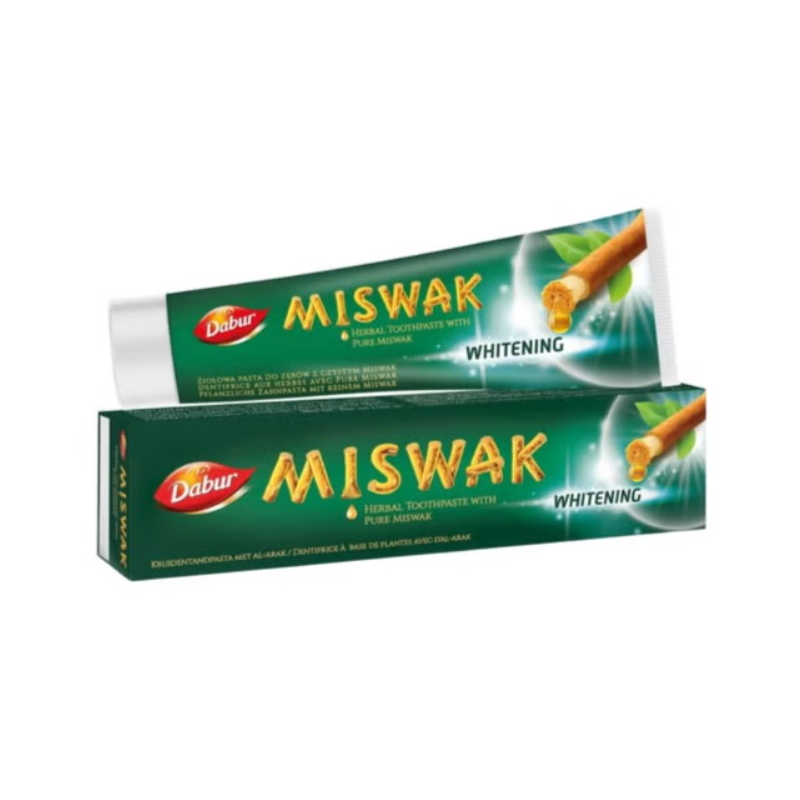 Dentifrico ayurvedico miswak blanqueante dabur