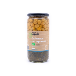 Garbanzos con espinacas 720g carlota organic