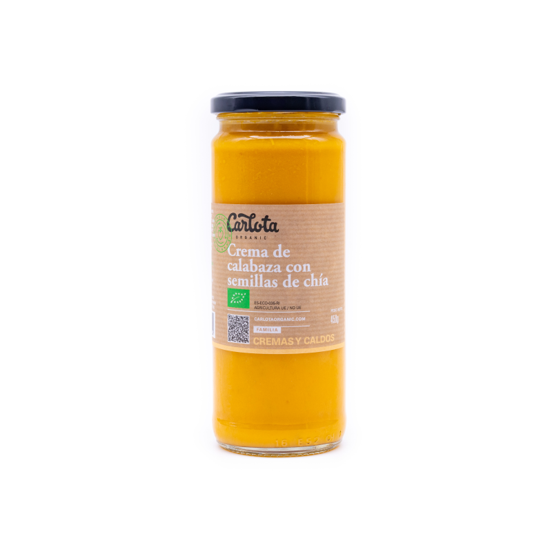 Crema de calabaza con semillas chia 450g carlota