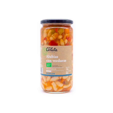 Alubias con verduras 720g carlota organic