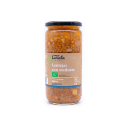 Lentejas con verduras 720g carlota organic.