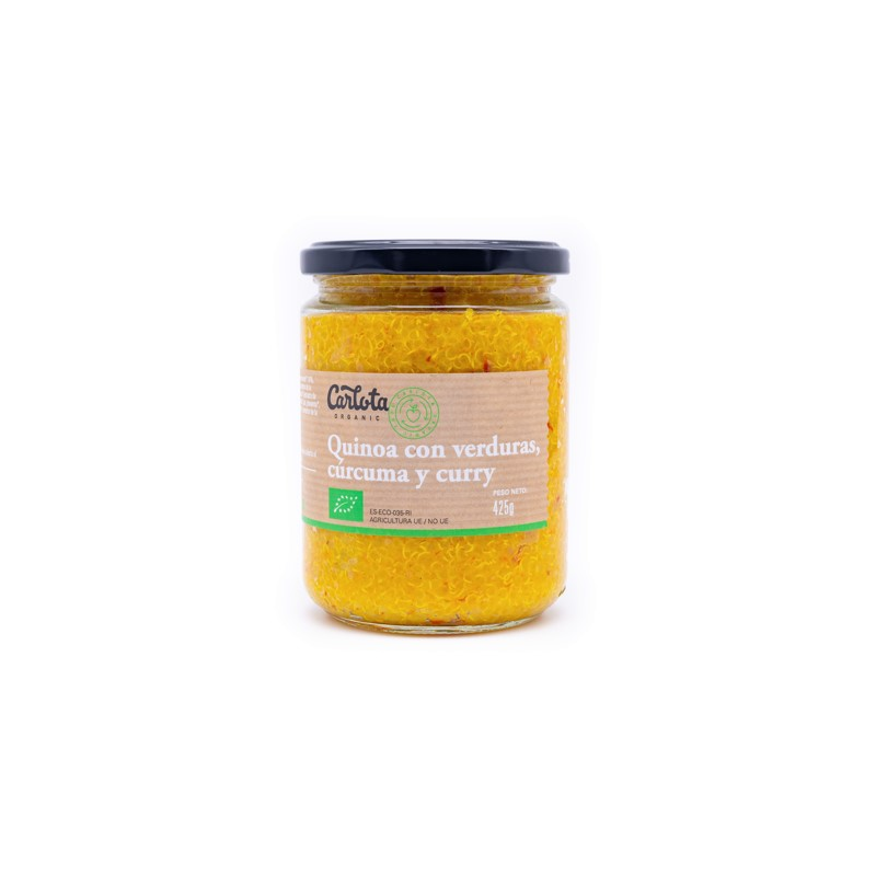 Quinoa con verduras curcuma y curry 425g carlota
