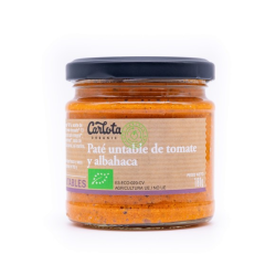 Pate de tomate y albahaca 180g carlota organic
