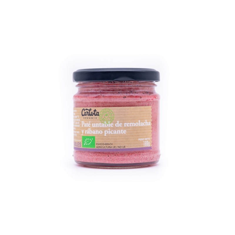 Pate de remolacha y rabano picante 180g carlota