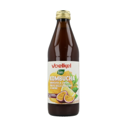 Kombucha maracuya y limon bio voelkel 750 ml