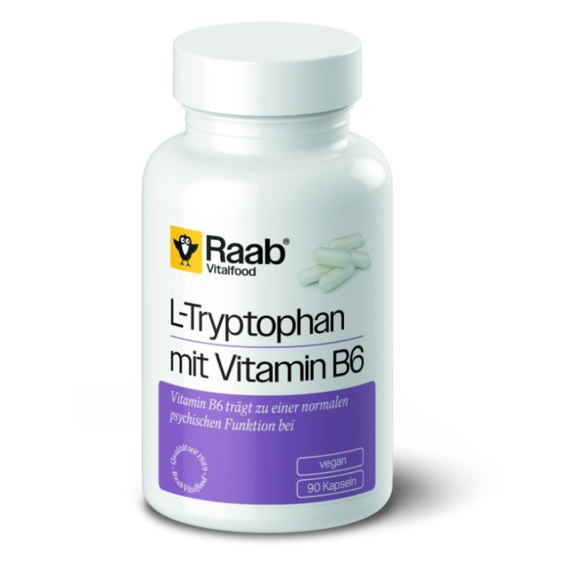 L-triptofano con vitamina b6 raab 90 cap