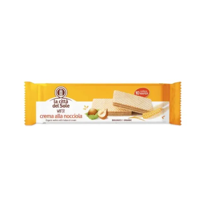 Wafer de avellanas 125 g la citta del sole
