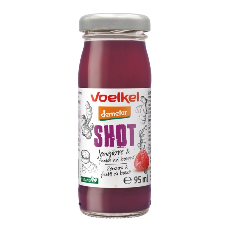 Shot jengibre frutas del bosque voelkel 95 ml