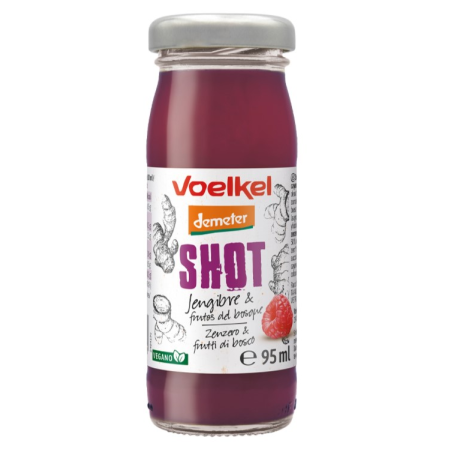Shot jengibre frutas del bosque voelkel 95 ml