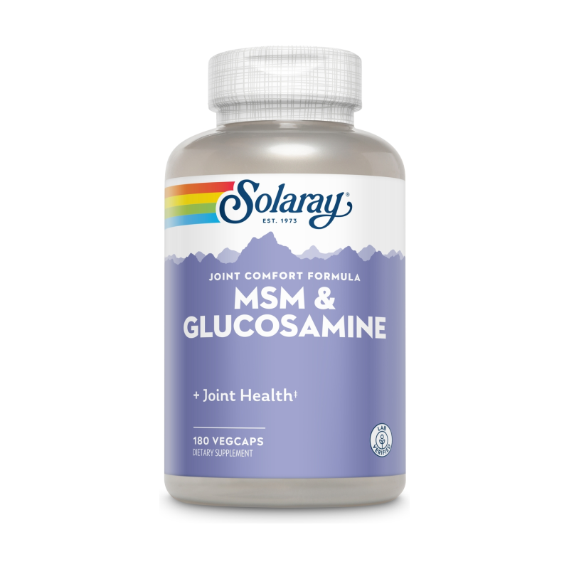 Big msm y glucosamina solaray 180 vegcaps
