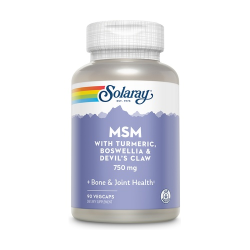 Msm curcuma boswellia y harpagofito solaray 90 cap