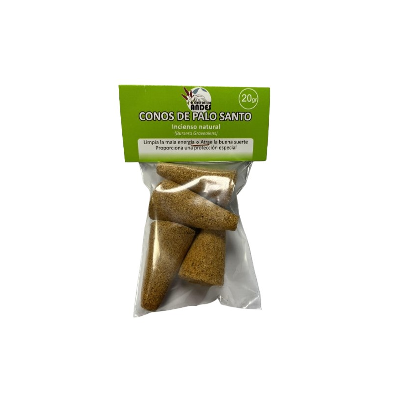 Conos palo santo 4 unidades 25g el oro de los ande