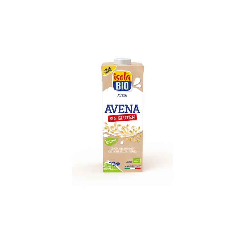 Bebida avena sin gluten 1 l, Isola Bio